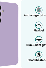 Forterra Forterra Samsung Galaxy A57 Hoesje Siliconen Met 2x Screenprotector - Lila