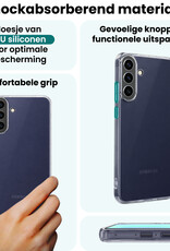 Forterra Forterra Samsung Galaxy A57 Hoesje Siliconen Met 2x Screenprotector - Transparant