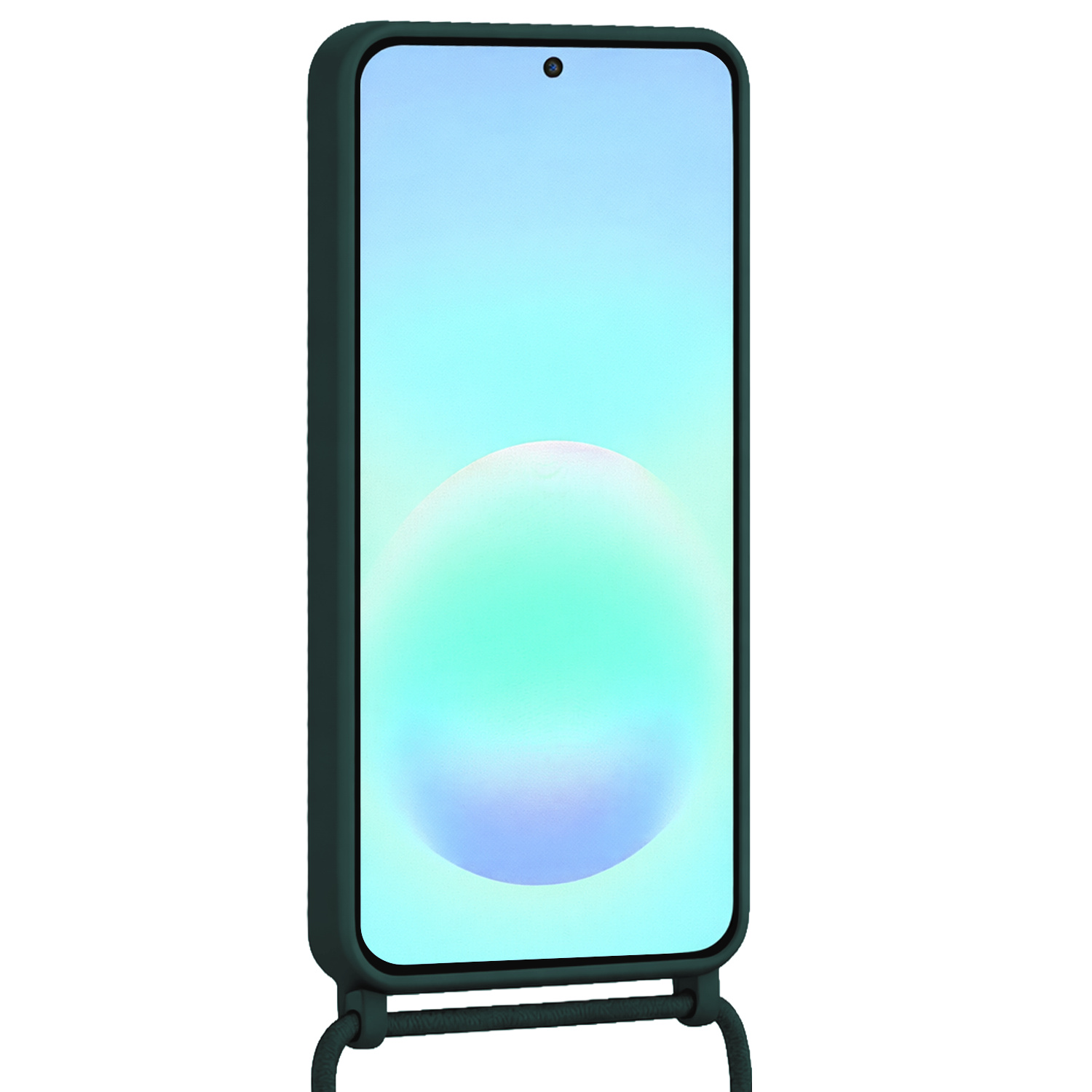 Forterra Forterra Samsung Galaxy A57 Hoesje Pashouder met Koord - Donkergroen