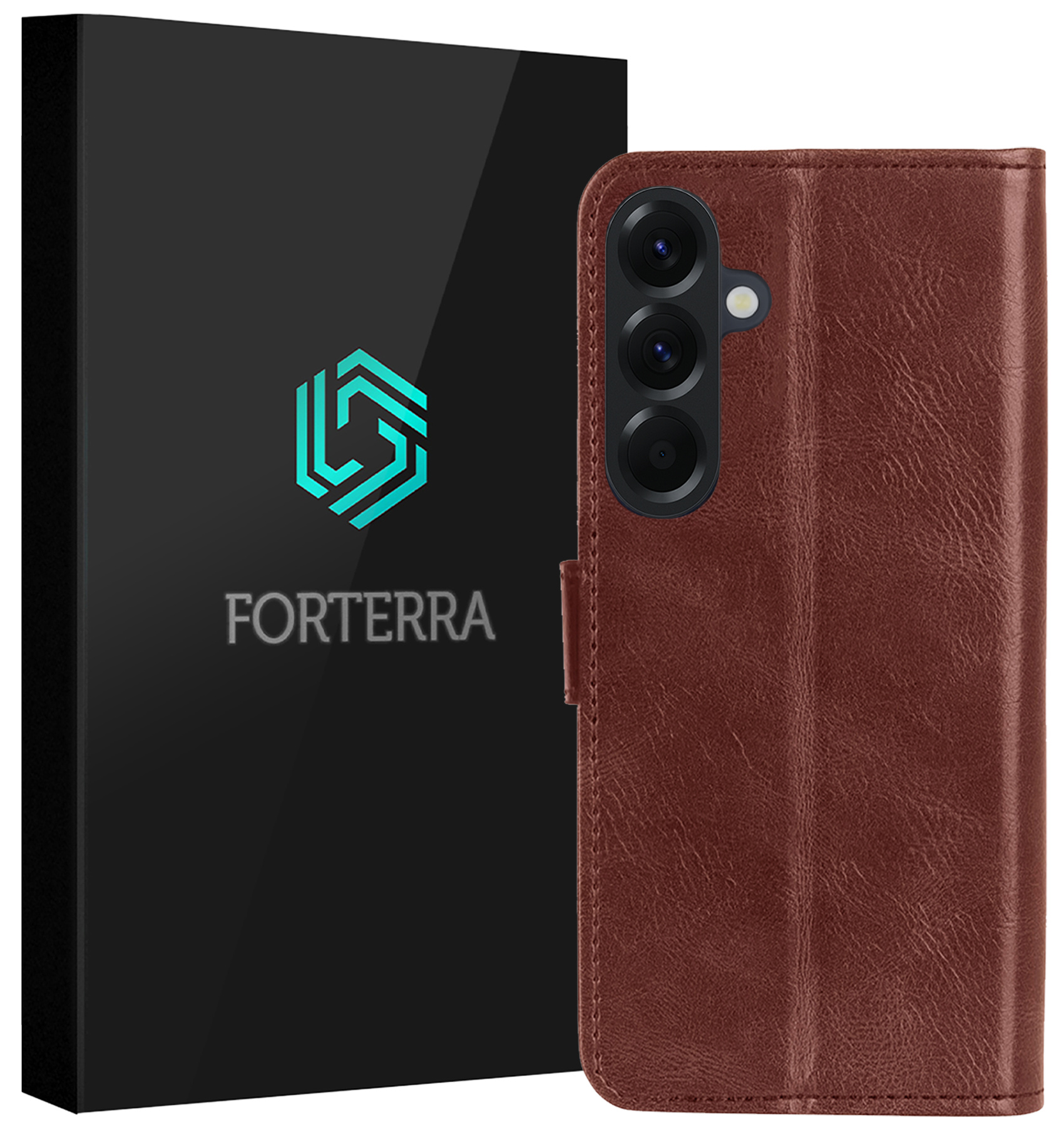 Forterra Forterra Samsung Galaxy A57 Hoesje Bookcase - Bruin