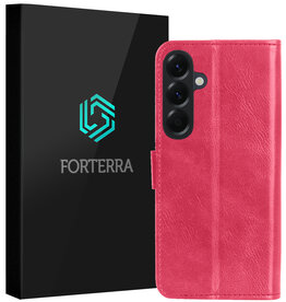 Forterra Forterra Samsung Galaxy A57 Hoesje Bookcase - Donkerroze
