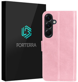 Forterra Forterra Samsung Galaxy A57 Hoesje Bookcase - Lichtroze