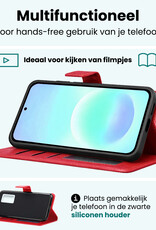 Forterra Forterra Samsung Galaxy A57 Hoesje Bookcase - Rood