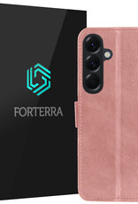 Forterra Forterra Samsung Galaxy A57 Hoesje Bookcase - Rose Goud