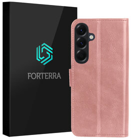 Forterra Forterra Samsung Galaxy A57 Hoesje Bookcase - Rose Goud