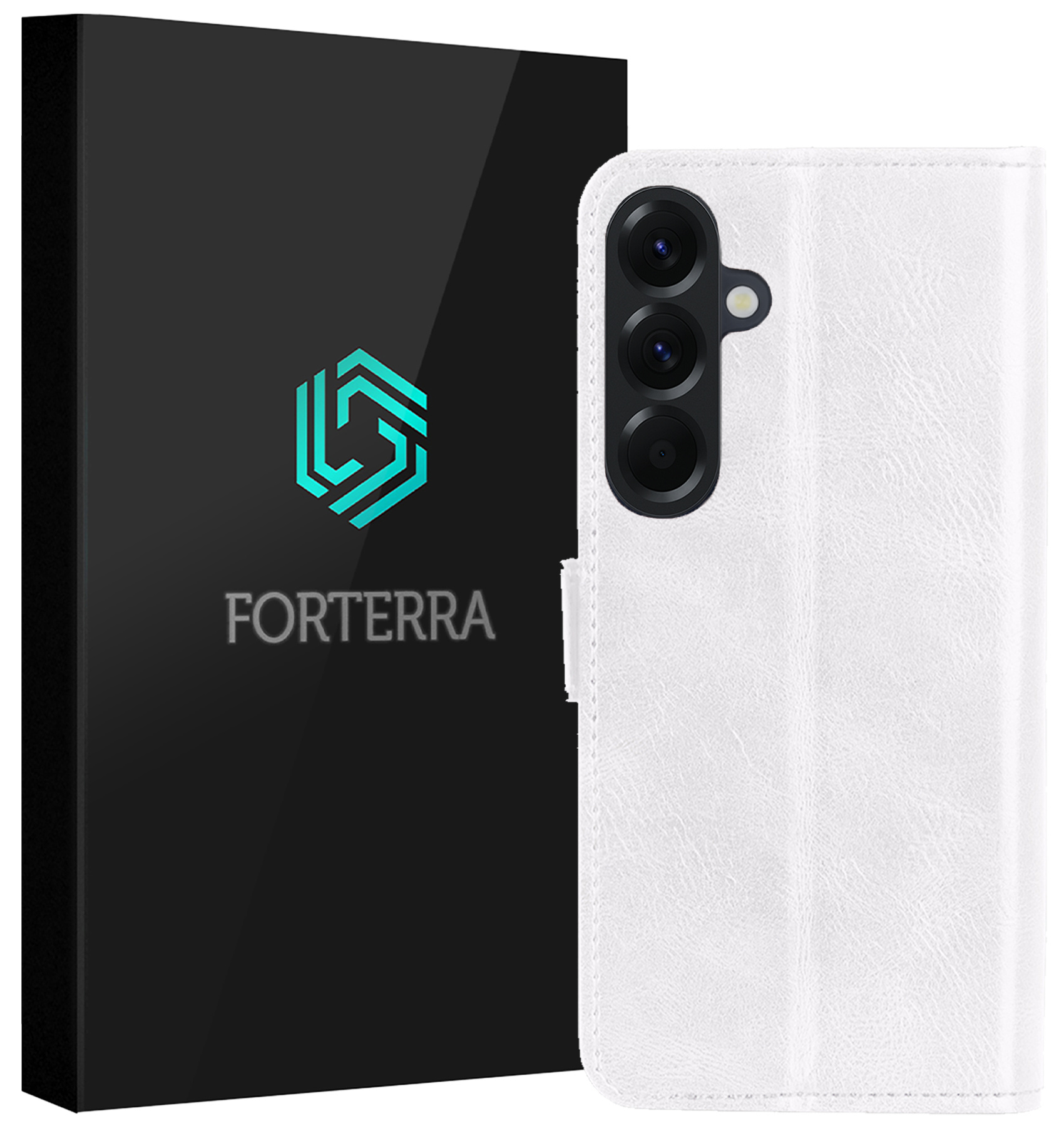 Forterra Forterra Samsung Galaxy A57 Hoesje Bookcase - Wit