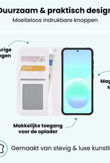 Forterra Forterra Samsung Galaxy A57 Hoesje Bookcase Met 2x Screenprotector - Wit