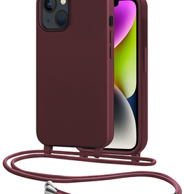 NoXx NoXx iPhone 13 Mini Hoesje Met Koord - Aubergine