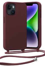 Nomfy Nomfy iPhone 13 Mini Hoesje Met Koord - Aubergine