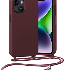 Nomfy Nomfy iPhone 13 Mini Hoesje Met Koord - Aubergine