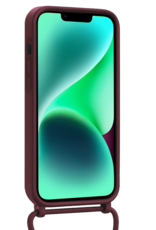 Forterra Forterra iPhone 13 Mini Hoesje Met Koord - Aubergine