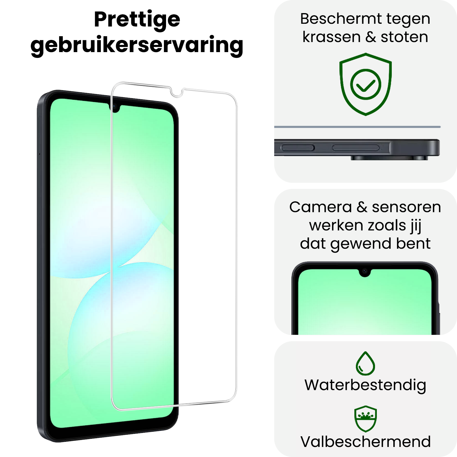 BASEY. BASEY. Samsung Galaxy A07 4G Screenprotector Glas - 2 PACK