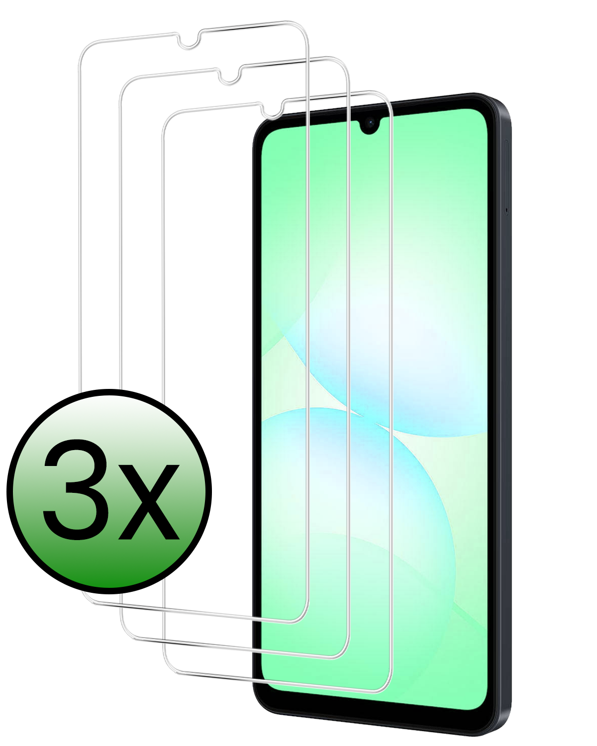 BASEY. BASEY. Samsung Galaxy A07 4G Screenprotector Glas - 3 PACK
