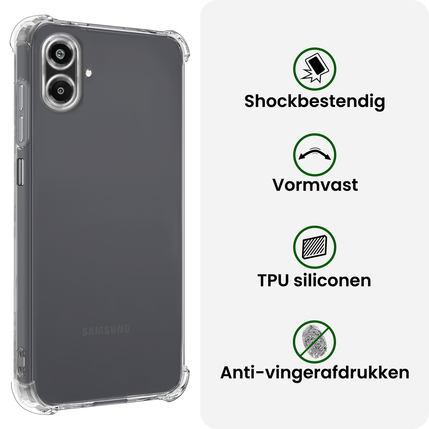 BASEY. BASEY. Samsung Galaxy A07 4G Hoesje Shockproof - Transparant