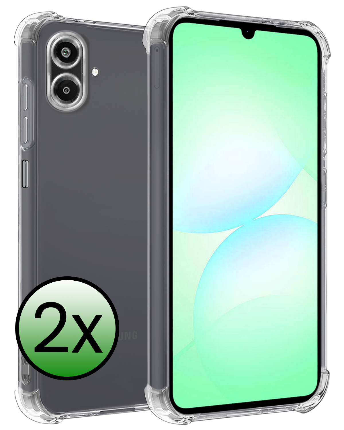 BASEY. BASEY. Samsung Galaxy A07 4G Hoesje Shockproof - Transparant - 2 PACK