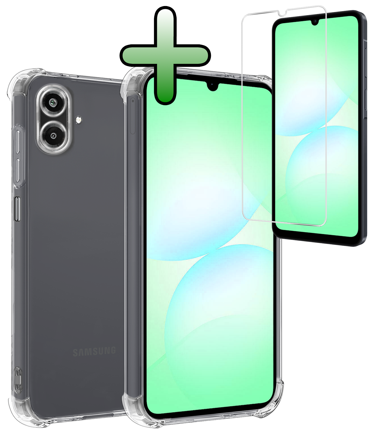 BASEY. BASEY. Samsung Galaxy A07 4G Hoesje Shockproof Met Screenprotector