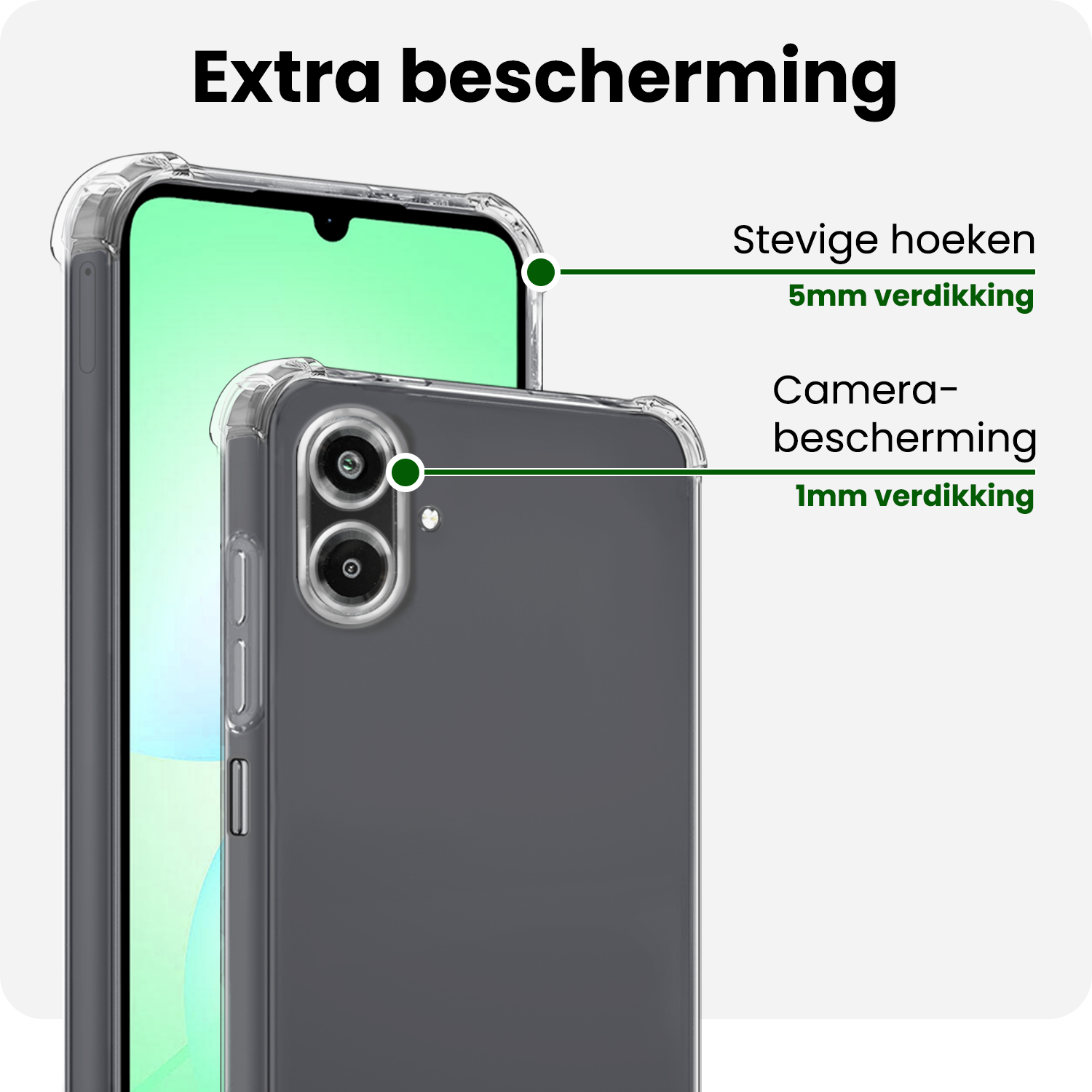 BASEY. BASEY. Samsung Galaxy A07 4G Hoesje Shockproof Met 2x Screenprotector