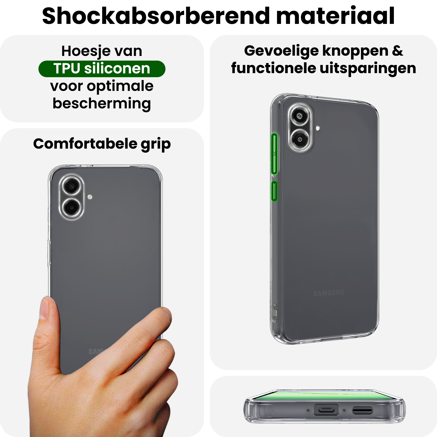 BASEY. BASEY. Samsung Galaxy A07 4G Hoesje Siliconen - Transparant