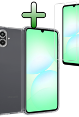 BASEY. BASEY. Samsung Galaxy A07 4G Hoesje Siliconen Met Screenprotector - Transparant