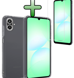 BASEY. BASEY. Samsung Galaxy A07 4G Hoesje Siliconen Met Screenprotector - Transparant