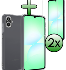 BASEY. BASEY. Samsung Galaxy A07 4G Hoesje Siliconen Met 2x Screenprotector - Transparant