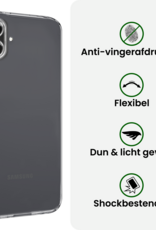 BASEY. BASEY. Samsung Galaxy A07 4G Hoesje Siliconen Met 2x Screenprotector - Transparant