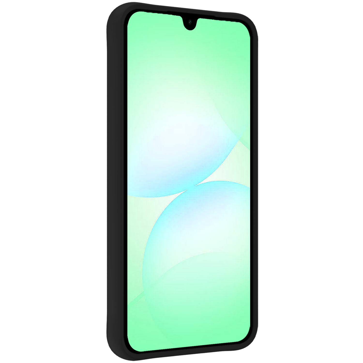 BASEY. BASEY. Samsung Galaxy A07 4G Hoesje Siliconen Met 2x Screenprotector - Zwart