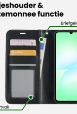 BASEY. BASEY. Samsung Galaxy A07 4G Hoesje Bookcase Met Screenprotector - Zwart