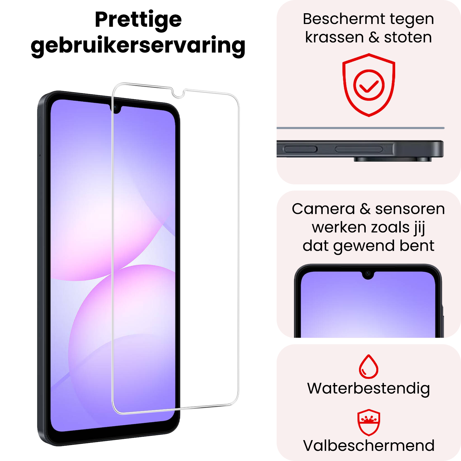 NoXx NoXx Samsung Galaxy A07 4G Screenprotector Glas