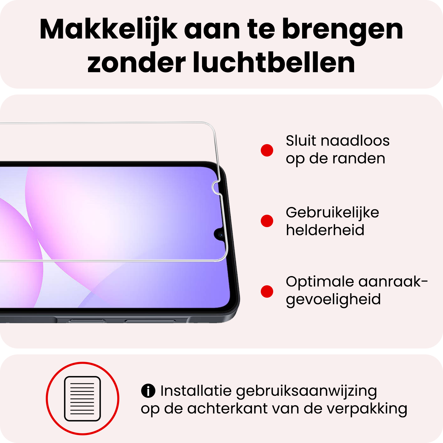 NoXx NoXx Samsung Galaxy A07 4G Screenprotector Glas - 2 PACK