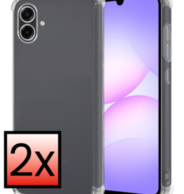 NoXx NoXx Samsung Galaxy A07 4G Hoesje Shockproof - Transparant - 2 PACK