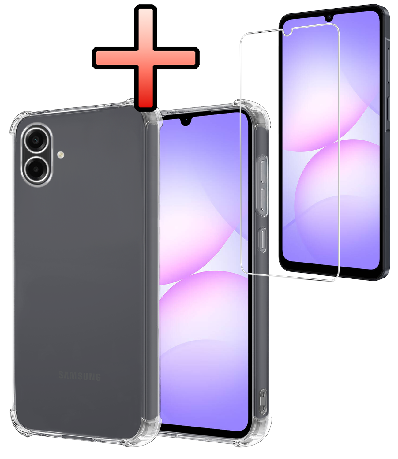 NoXx NoXx Samsung Galaxy A07 4G Hoesje Shockproof Met Screenprotector