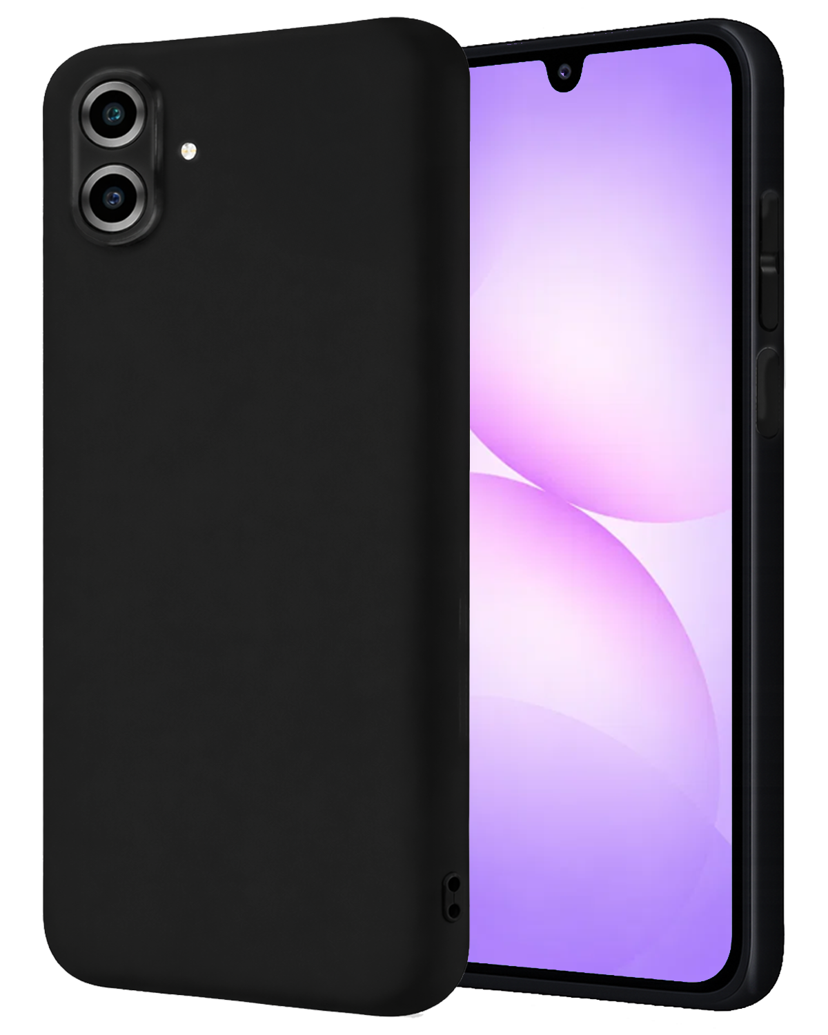 NoXx NoXx Samsung Galaxy A07 4G Hoesje Siliconen - Zwart