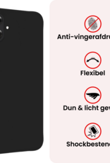 NoXx NoXx Samsung Galaxy A07 4G Hoesje Siliconen - Zwart