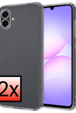 NoXx NoXx Samsung Galaxy A07 4G Hoesje Siliconen - Transparant - 2 PACK