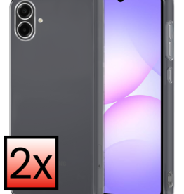 NoXx NoXx Samsung Galaxy A07 4G Hoesje Siliconen - Transparant - 2 PACK