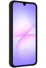 NoXx NoXx Samsung Galaxy A07 4G Hoesje Siliconen Met Screenprotector - Zwart