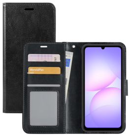 NoXx NoXx Samsung Galaxy A07 4G Hoesje Bookcase - Zwart