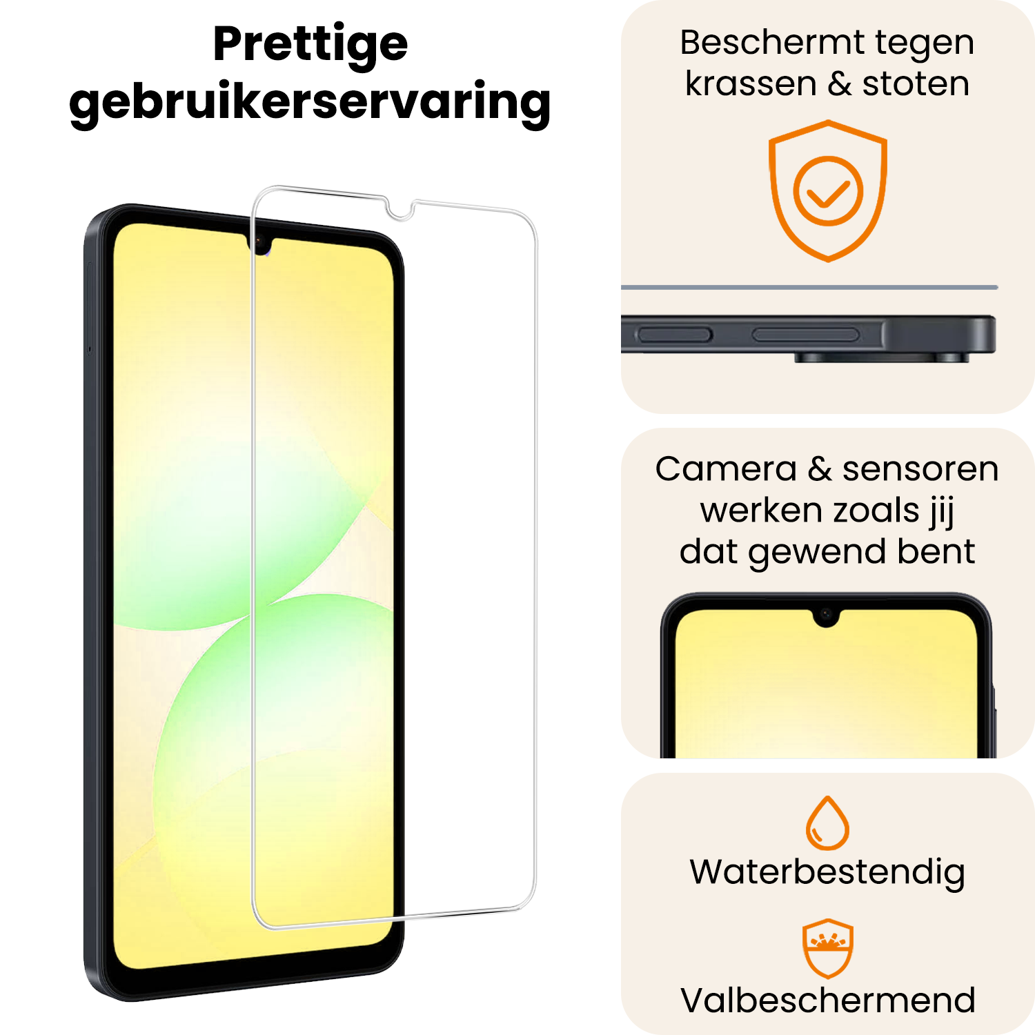 Nomfy Nomfy Samsung Galaxy A07 4G Screenprotector Glas