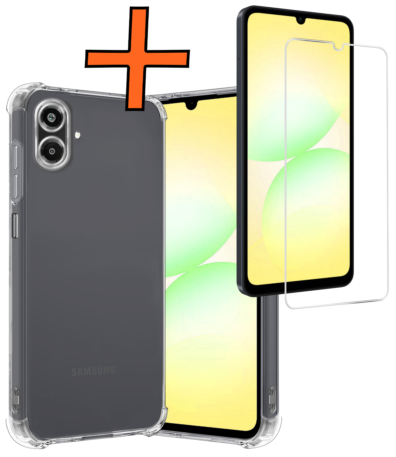 Nomfy Nomfy Samsung Galaxy A07 4G Hoesje Shockproof Met Screenprotector