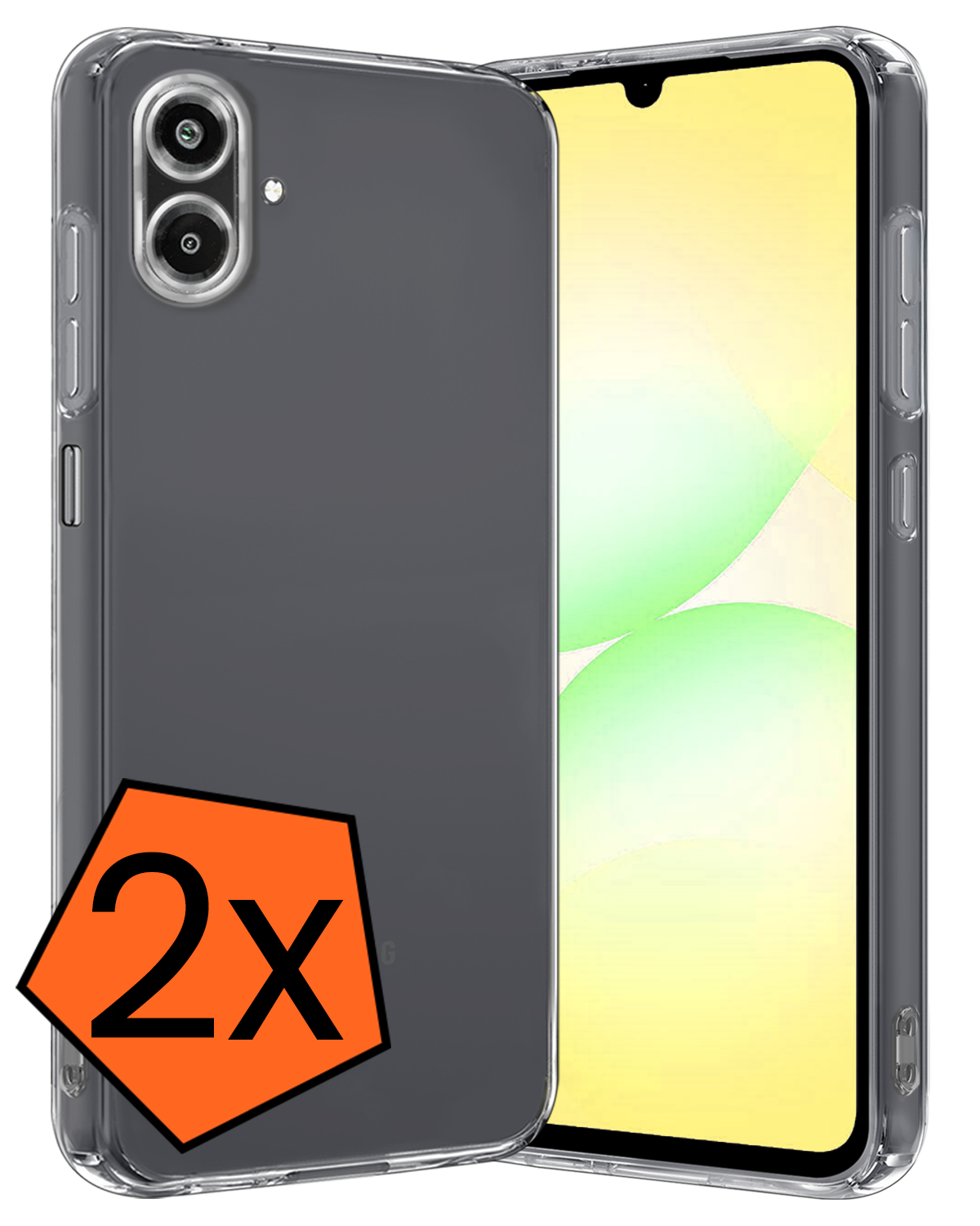 Nomfy Nomfy Samsung Galaxy A07 4G Hoesje Siliconen - Transparant - 2 PACK