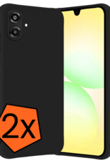 Nomfy Nomfy Samsung Galaxy A07 4G Hoesje Siliconen - Zwart - 2 PACK