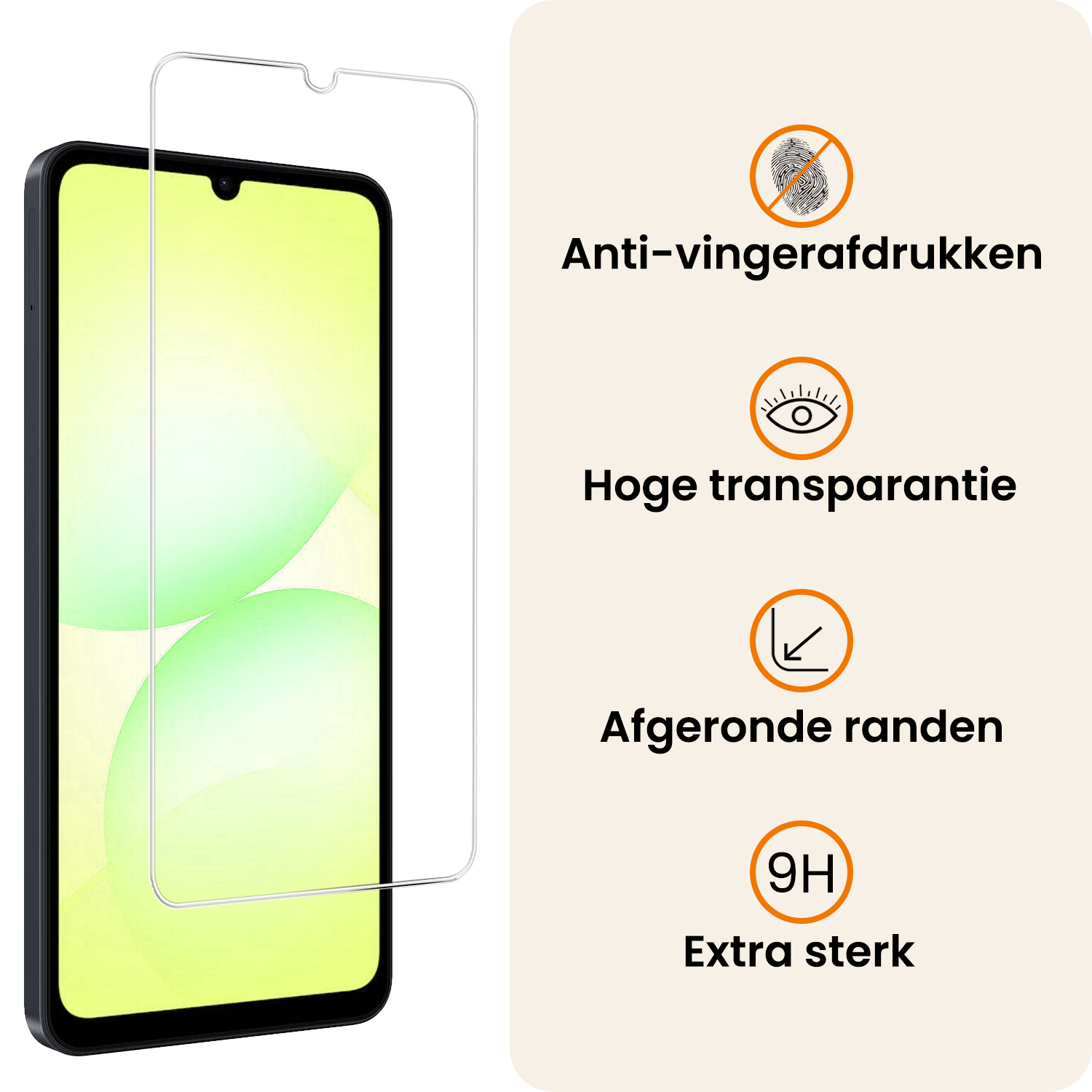 Nomfy Nomfy Samsung Galaxy A07 4G Hoesje Bookcase Met Screenprotector - Zwart