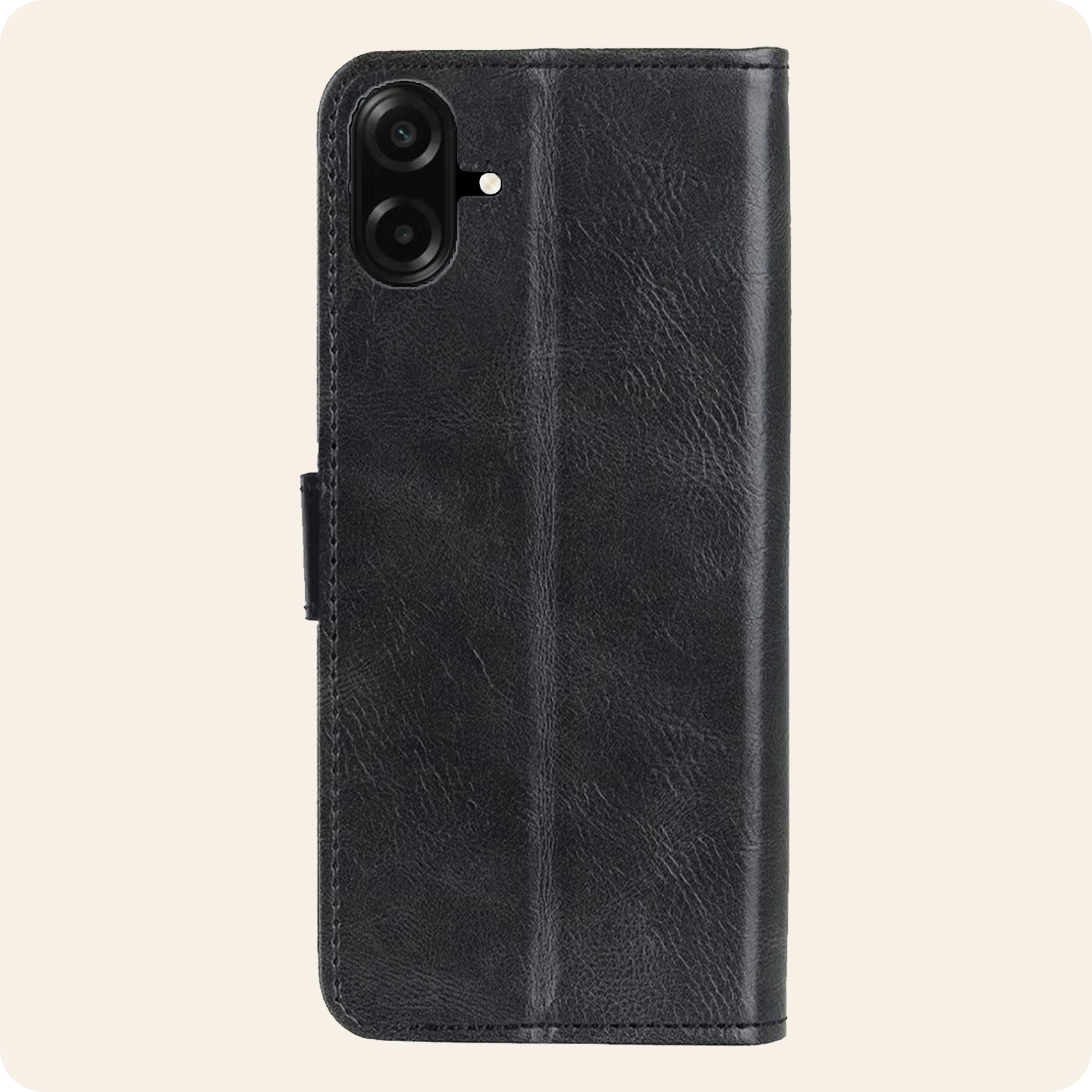 Nomfy Nomfy Samsung Galaxy A07 4G Hoesje Bookcase Met 2x Screenprotector - Zwart