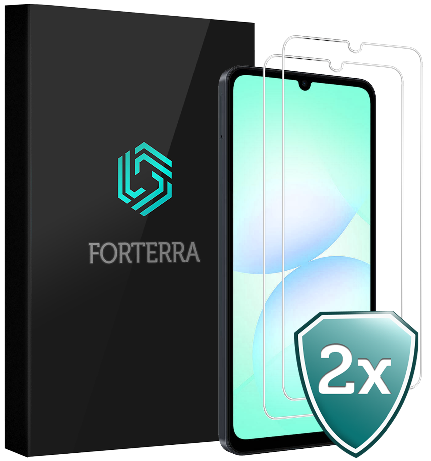 Forterra Forterra Samsung Galaxy A07 4G Screenprotector Glas - 2 PACK