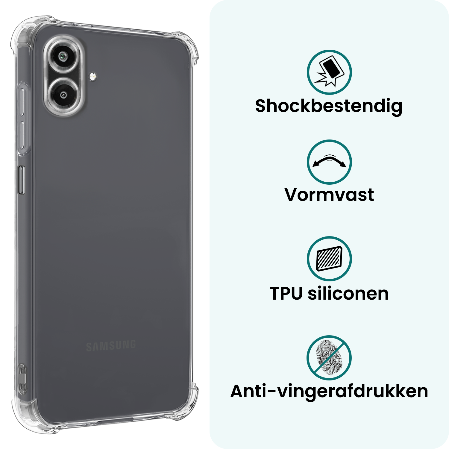Forterra Forterra Samsung Galaxy A07 4G Hoesje Shockproof - Transparant