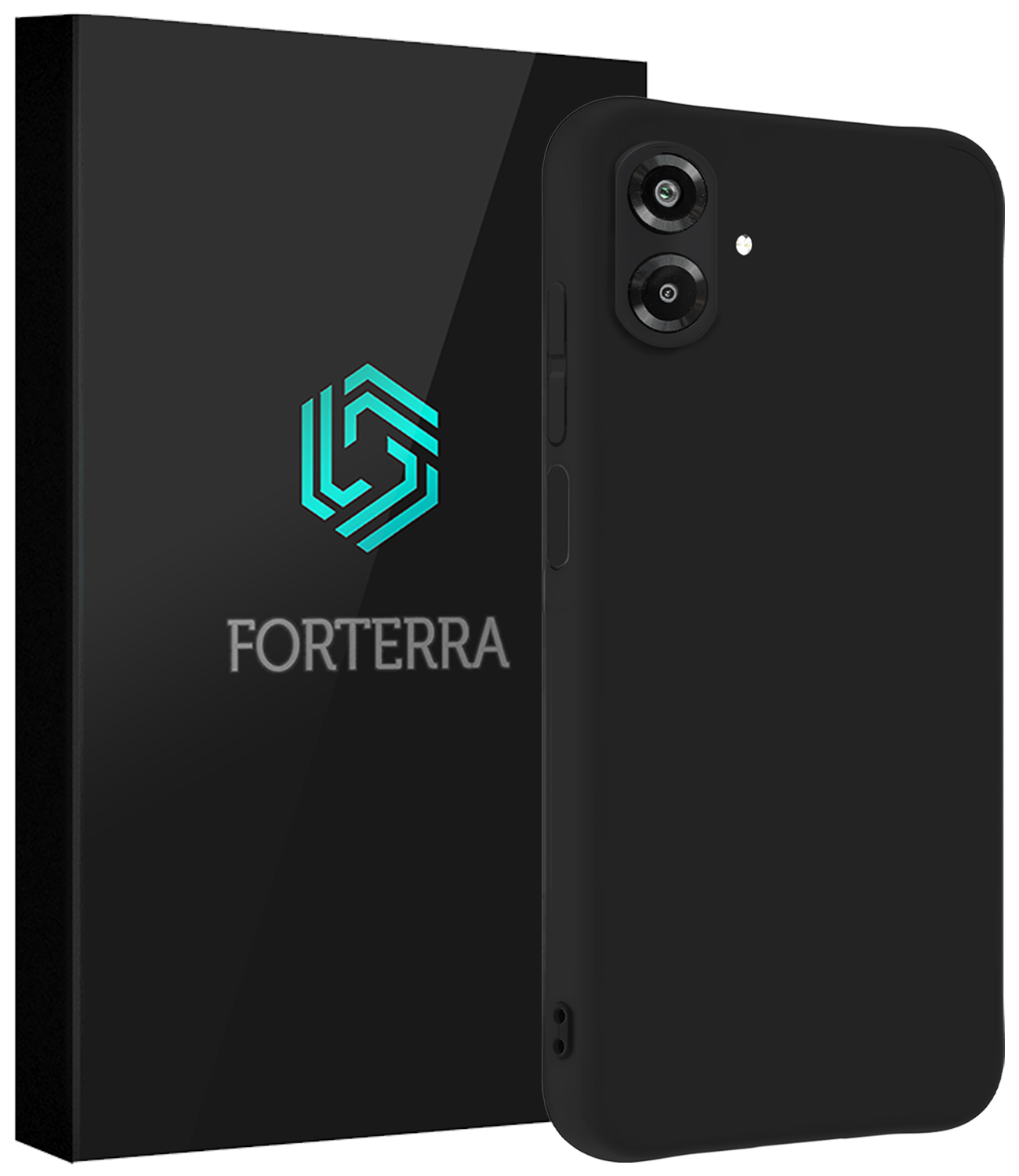 Forterra Forterra Samsung Galaxy A07 4G Hoesje Siliconen - Zwart