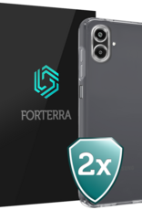 Forterra Forterra Samsung Galaxy A07 4G Hoesje Siliconen - Transparant - 2 PACK