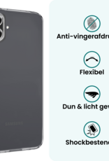 Forterra Forterra Samsung Galaxy A07 4G Hoesje Siliconen - Transparant - 2 PACK