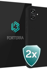 Forterra Forterra Samsung Galaxy A07 4G Hoesje Siliconen - Zwart - 2 PACK